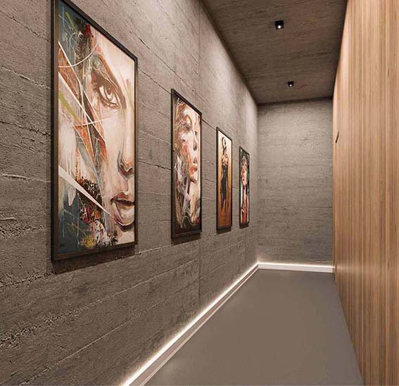 Rodapé aplicada em ambiente — Usina Design