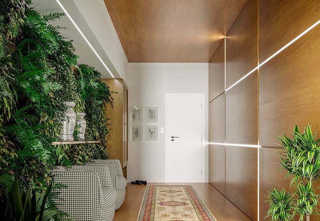 Wood aplicada em ambiente — Usina Design