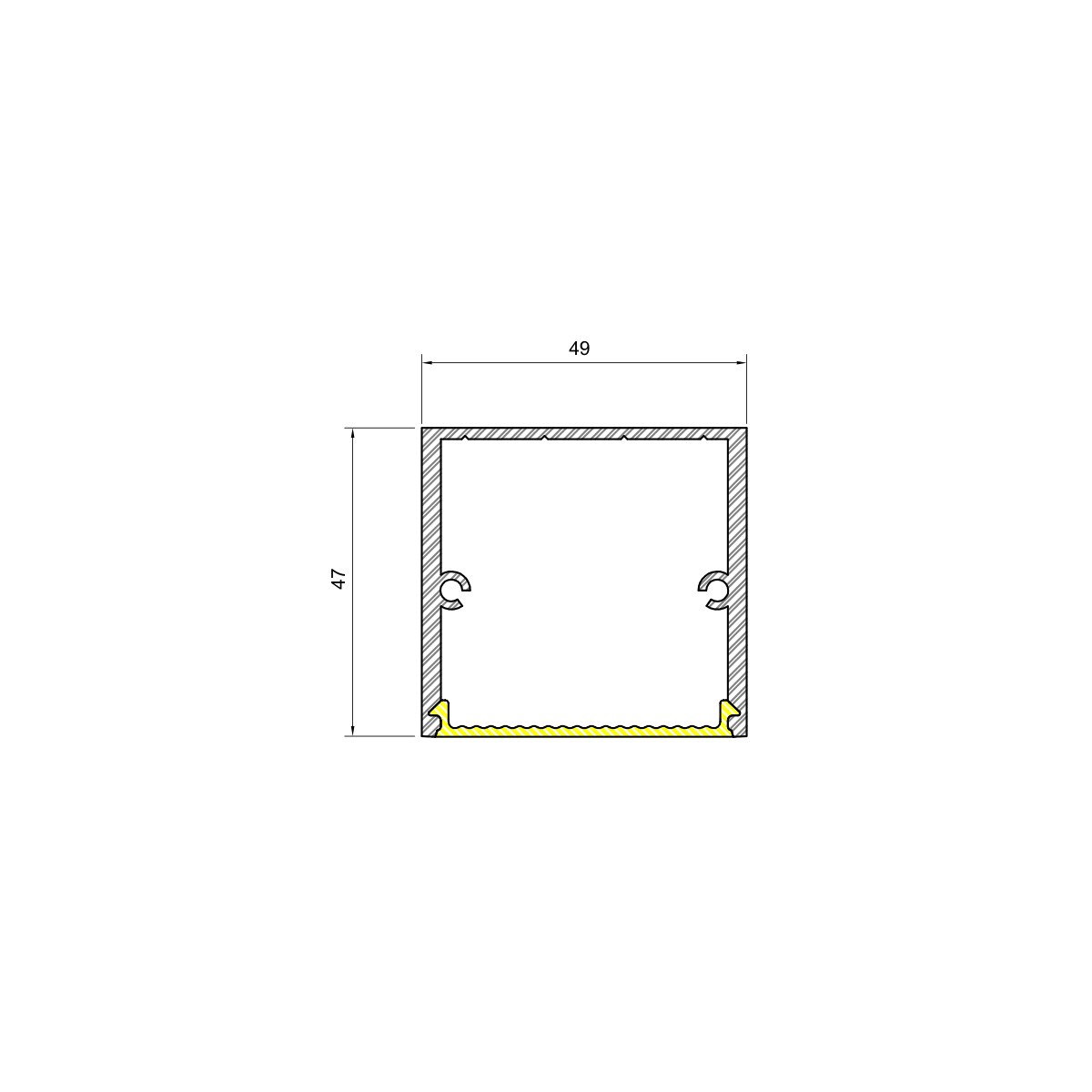 Desenho técnico cotado Nazca, da Usina Design