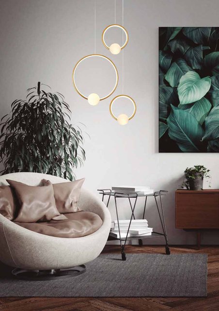Ambiente com a luminária Allenza, da linha importada Usina Imports