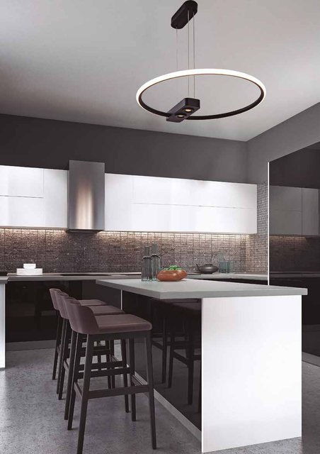 Ambiente com a luminária Byte, da linha importada Usina Imports