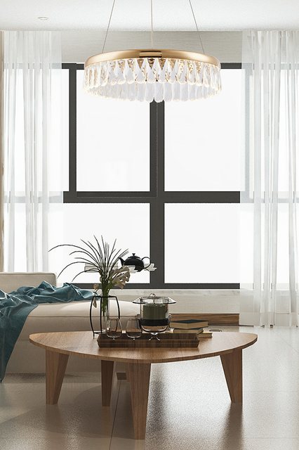 Ambiente com a luminária Drop, da linha importada Usina Imports