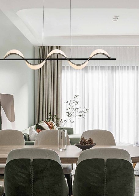 Ambiente com a luminária Flow, da linha importada Usina Imports