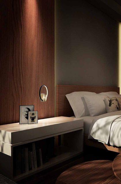 Ambiente com a luminária Signo, da linha importada Usina Imports