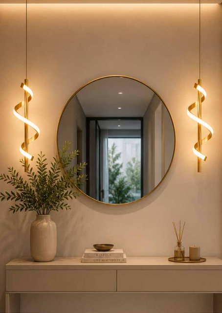Ambiente com a luminária Spirale, da linha importada Usina Imports