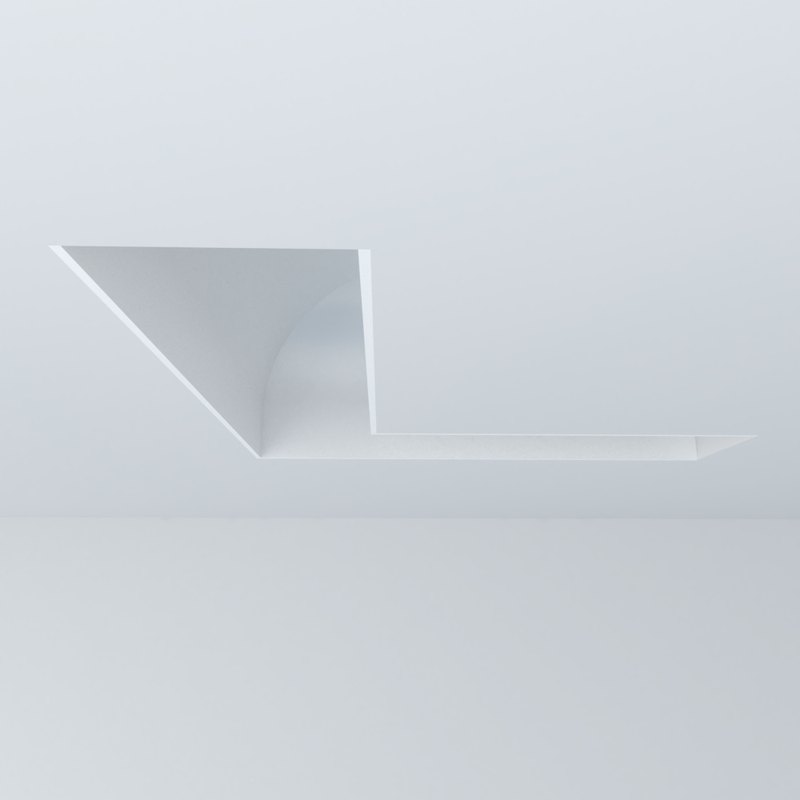 Junção Teto/Teto esquerda 30661 da linha Fenda, Usina Design