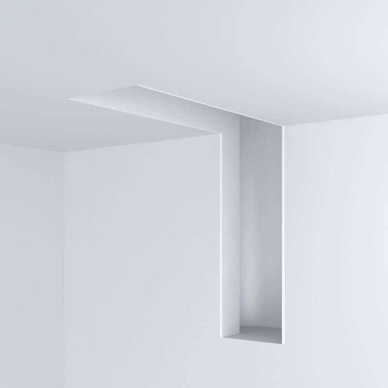 Junção Teto/Parede 30662 da linha Fenda, Usina Design