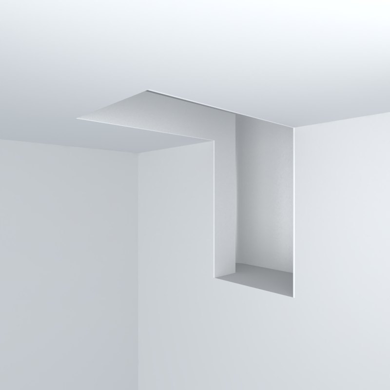 Junção Teto/Parede 30012 da linha Infinity, Usina Design