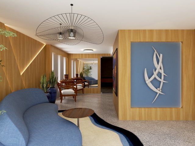 Projeto de Vera Lucia Bezerra Arquitetura com Pendente Águila.